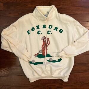 *Vintage Y2K First Run Foxburg C.C. Gold Crew Size Medium